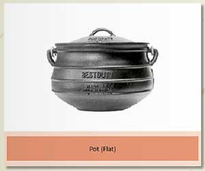 Cast-iron Flat pot
